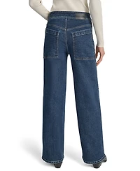 Dkny Jeans Women's High Rise Wide Leg Cargo