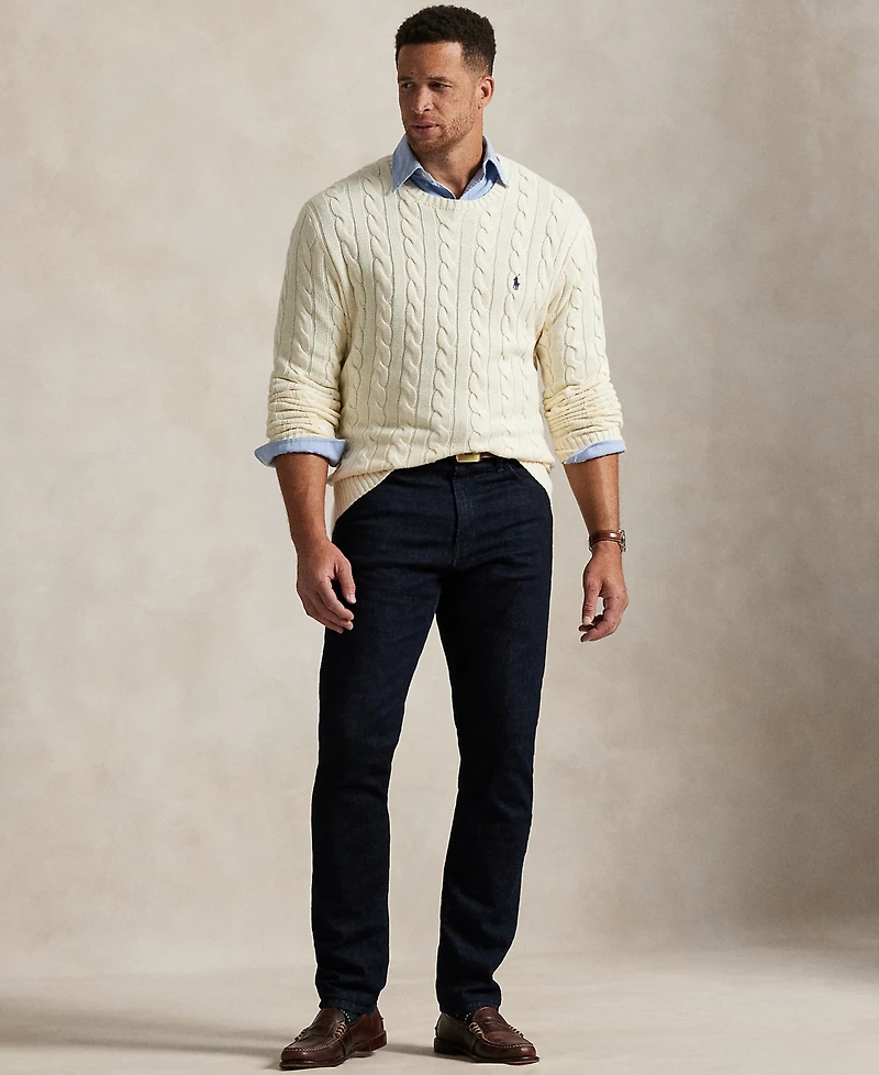 Polo Ralph Lauren Men's Big & Tall Cable-Knit Cotton Sweater