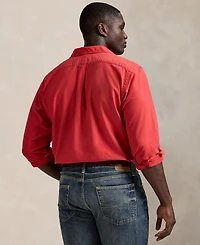 Polo Ralph Lauren Men's Big & Tall Garment-Dyed Oxford Shirt