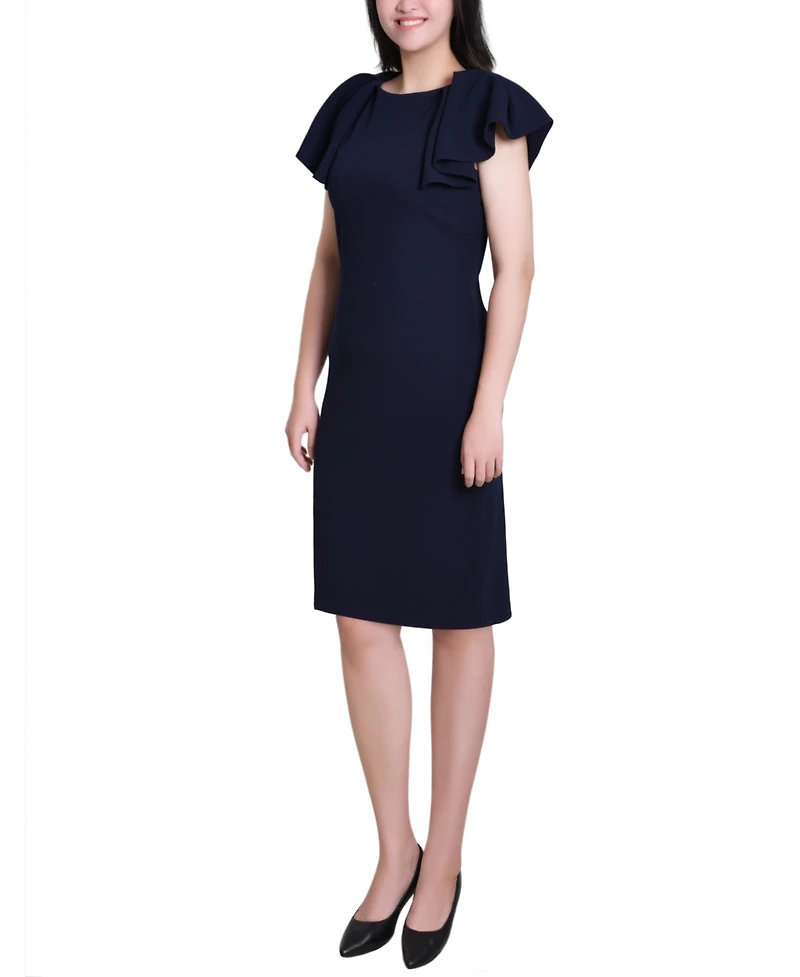 Ny Collection Women's Flutter Sleeve Sheath Dress
