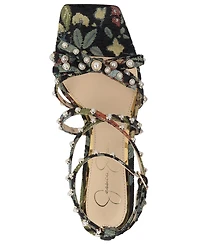 Jessica Simpson Women's Loelva Strappy Studded Dress Sandals