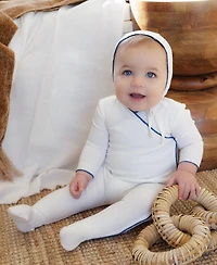 NoggiWear Unisex Baby Bamboo Ribbed Kimono Footie