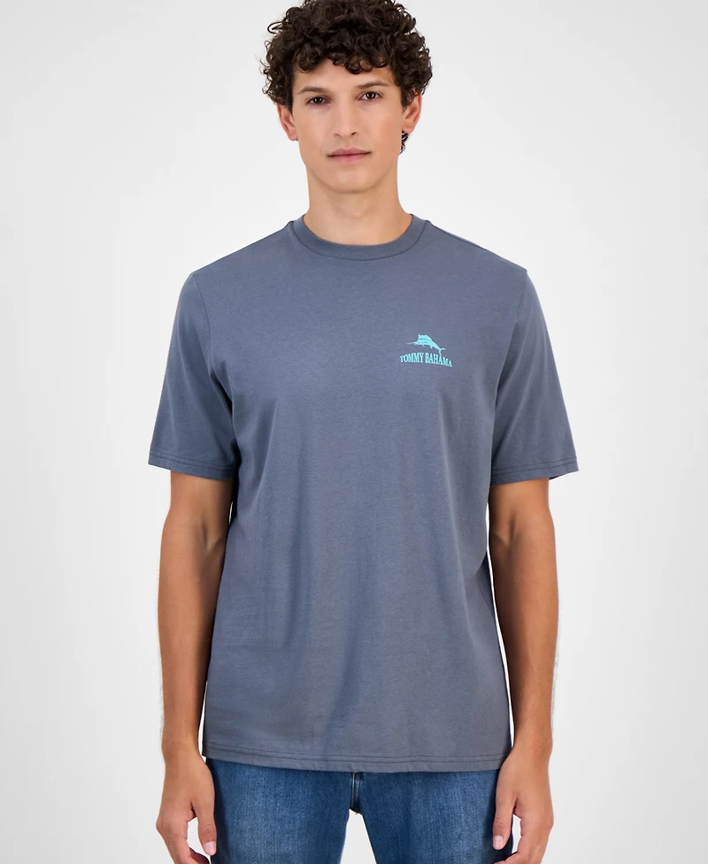 Tommy Bahama Men's Short Sleeve Fantasy Draft Graphic T-Shirt
