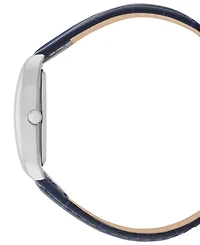 Bcbgmaxazria Women's Modena Blue Leather Strap Watch, 22mm
