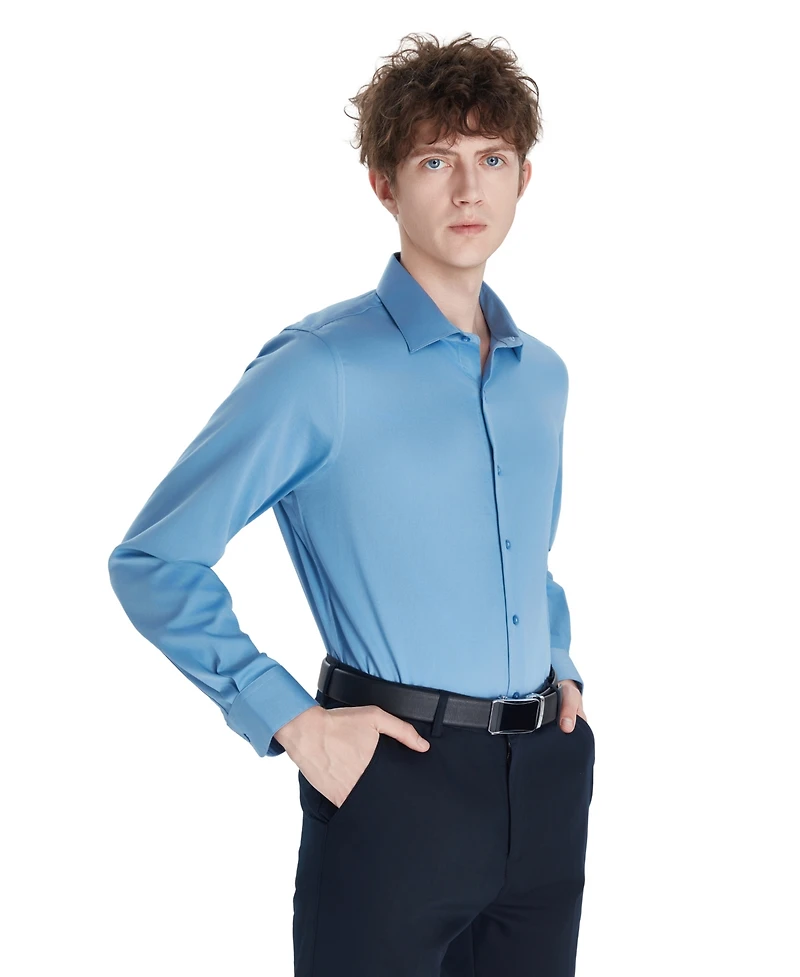 Bar Iii Men's Sateen Solid Dress Shirt, Macy's Exclusive