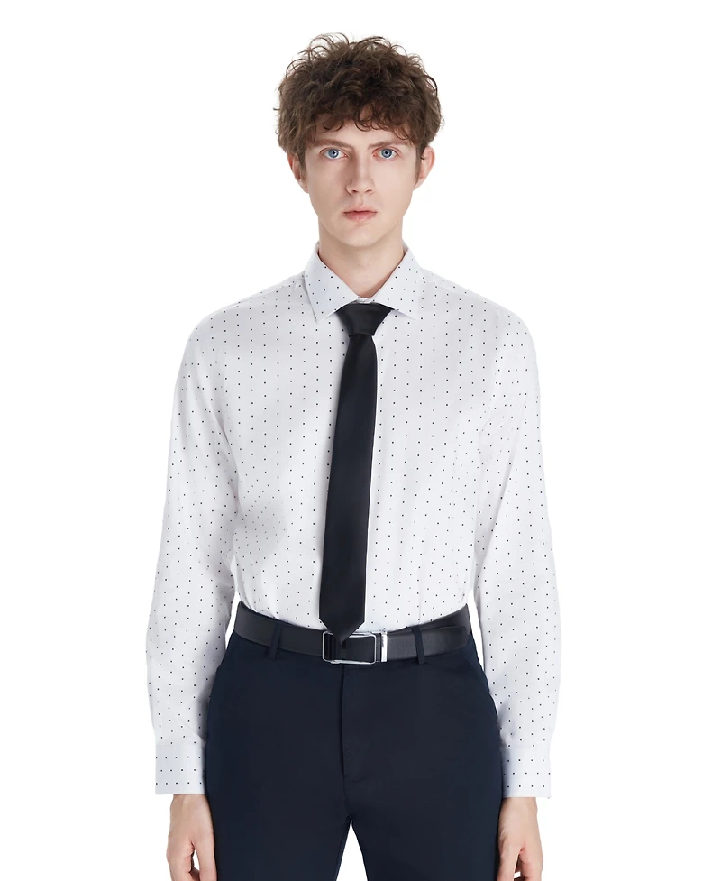 Bar Iii Men's Even Dot Print Dress Shirt, Macy's Exclusive