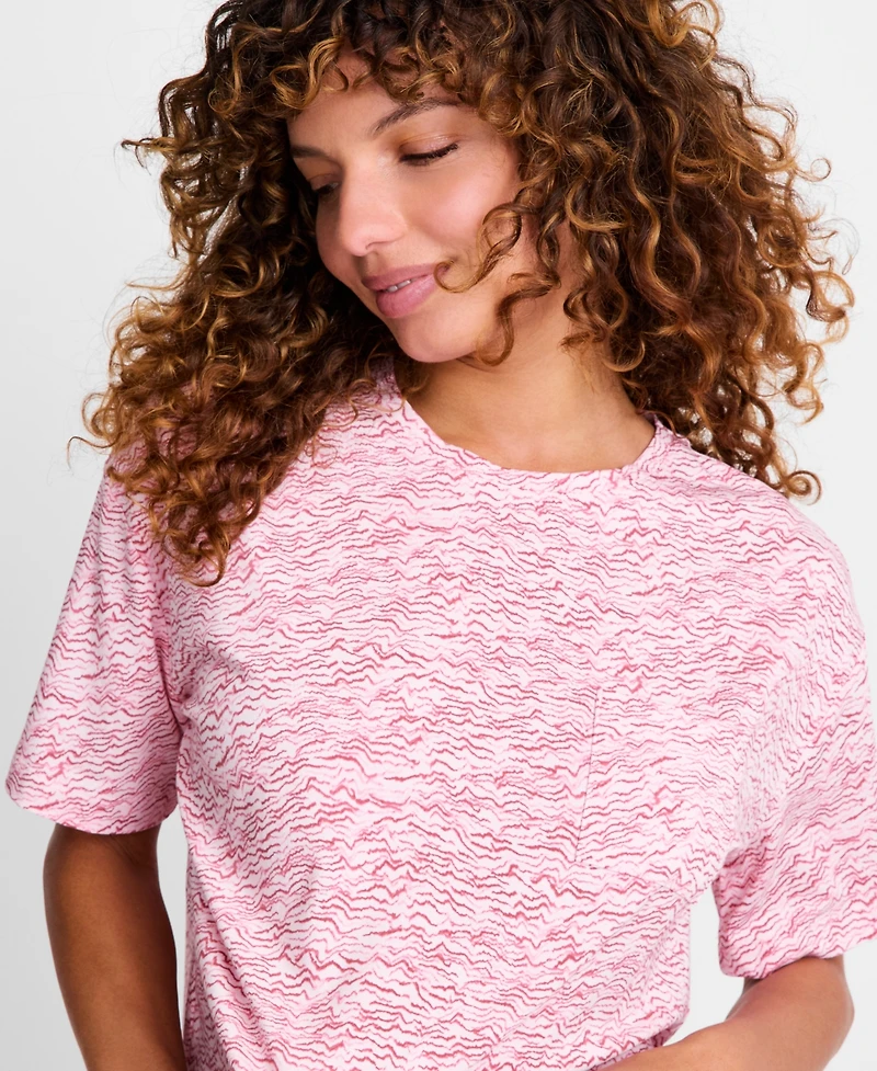 State of Day Women's 2-Piece Short-Sleeve T-Shirt and Joggers Pajama Set, Macy's Exclusive