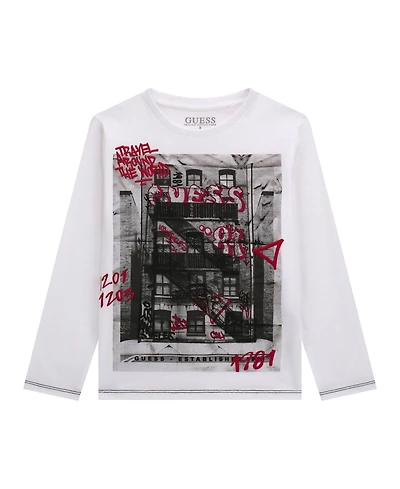 Guess Boys 8-18 Long-Sleeve Graphic T-Shirt