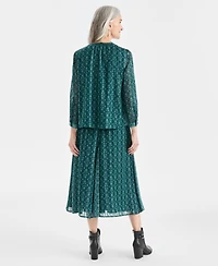 Style & Co Women's Printed Shine Pull-On Skirt, Macy's Exclusive