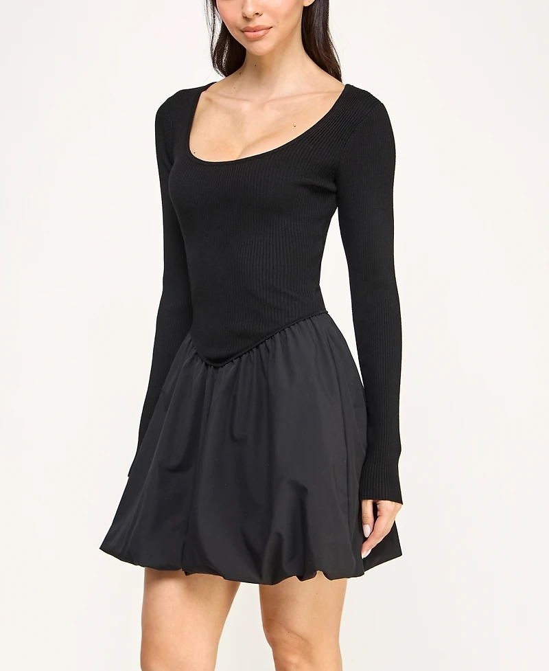 Rosie Harlow Juniors' Bubble Sweater Dress