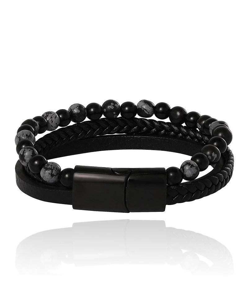 Lucky Brand Braided & Beaded Bracelet - 8.5''