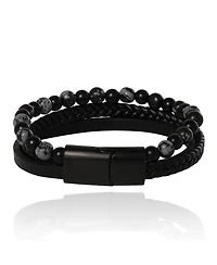 Lucky Brand Braided & Beaded Bracelet - 8.5''