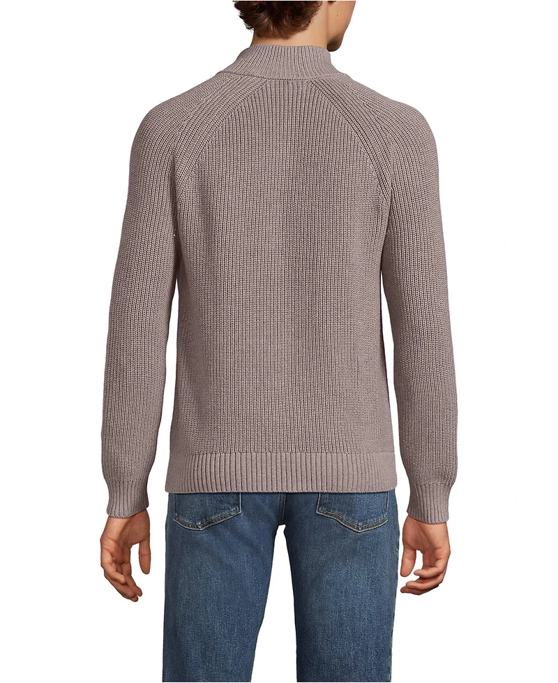 Lands' End Men's Drifter Quarter Zip Sweater