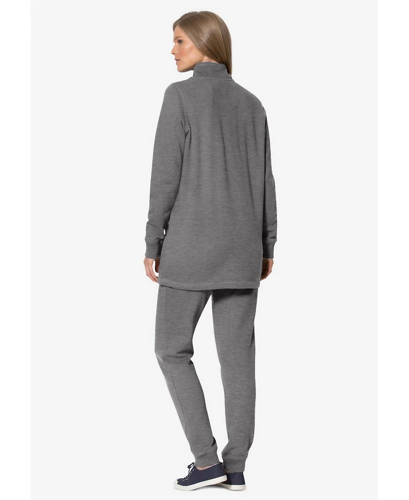 Woman Within Plus Size Within 2-Piece Fleece Sweatshirt Set