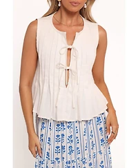 Petal and Pup Women's Delia Pleat Tie Top