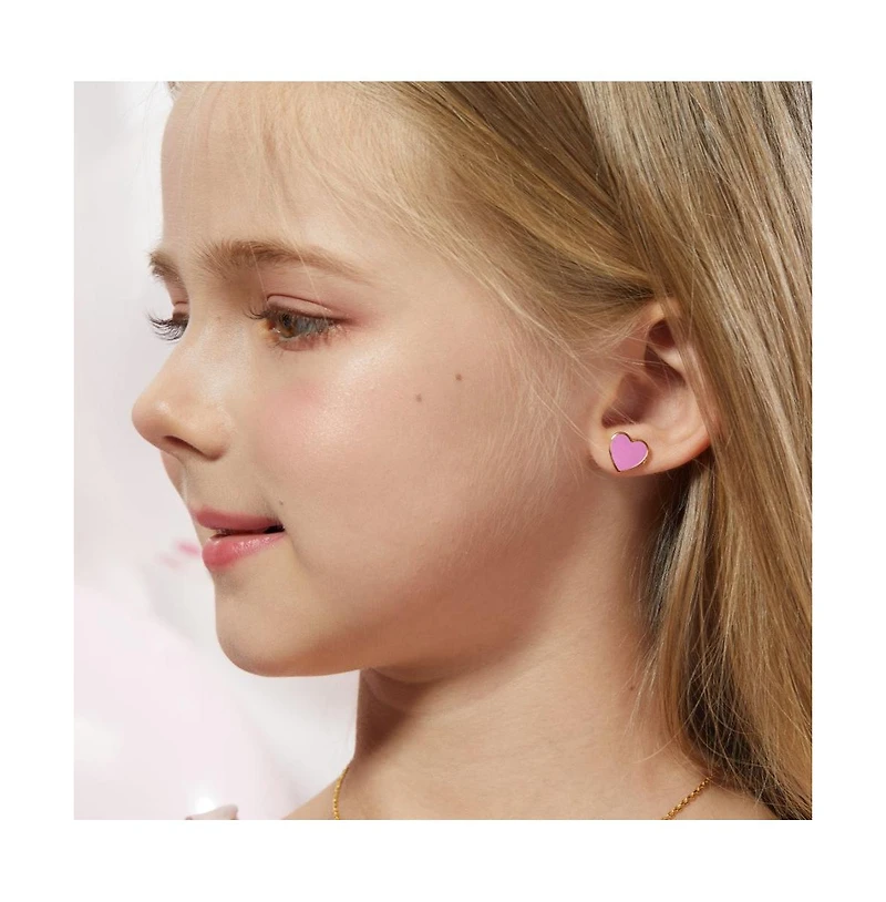 Anna Zuckerman Petit Love Studs in Rose