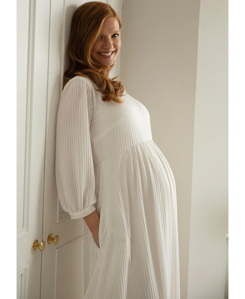 Tiffany Rose Maternity Isla Ribbed Jersey Dress