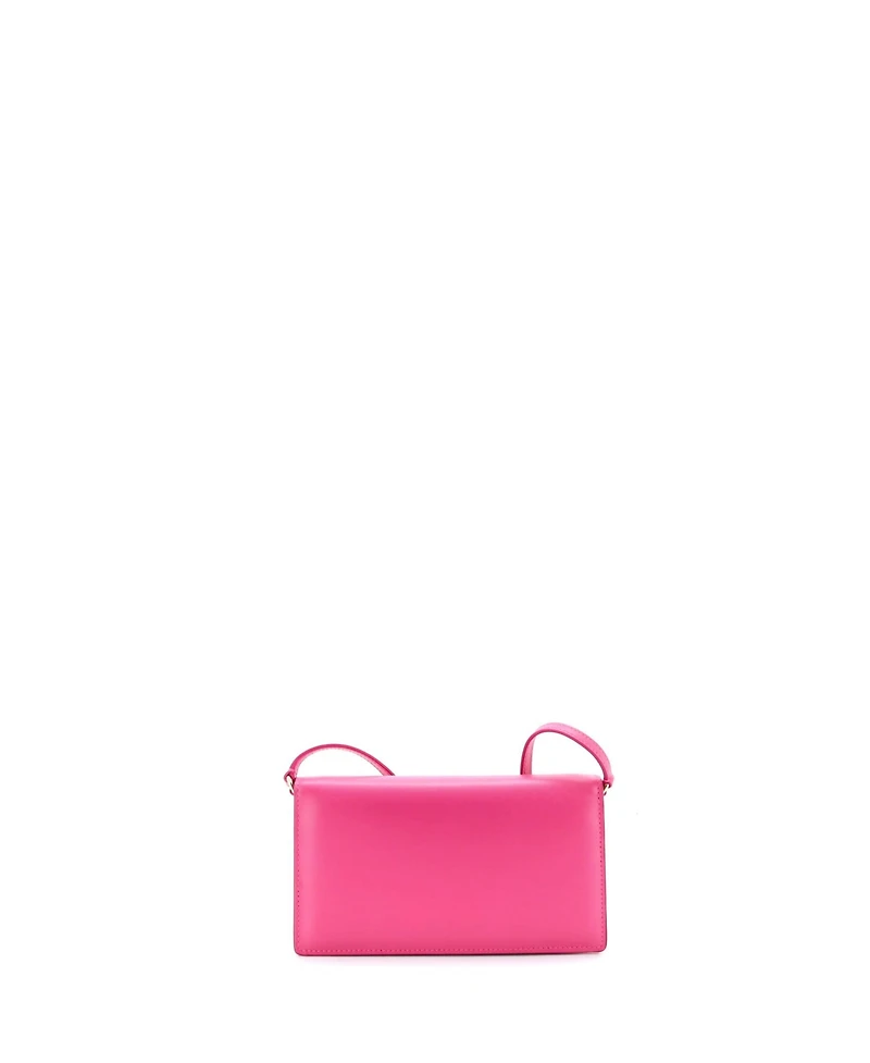 Pre-Owned Dolce & Gabbana Small Dg Logo Flap Shoulder Bag Leather