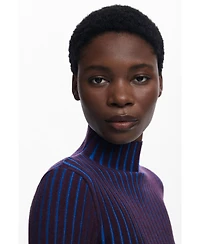 Desigual Women's Fitted ribbed sweater