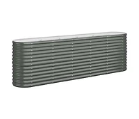 Garden Raised Bed Anthracite Powder-coated steel Large Durable
