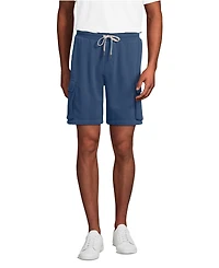 Lands' End Men's Serious Sweats French Terry Cargo Shorts