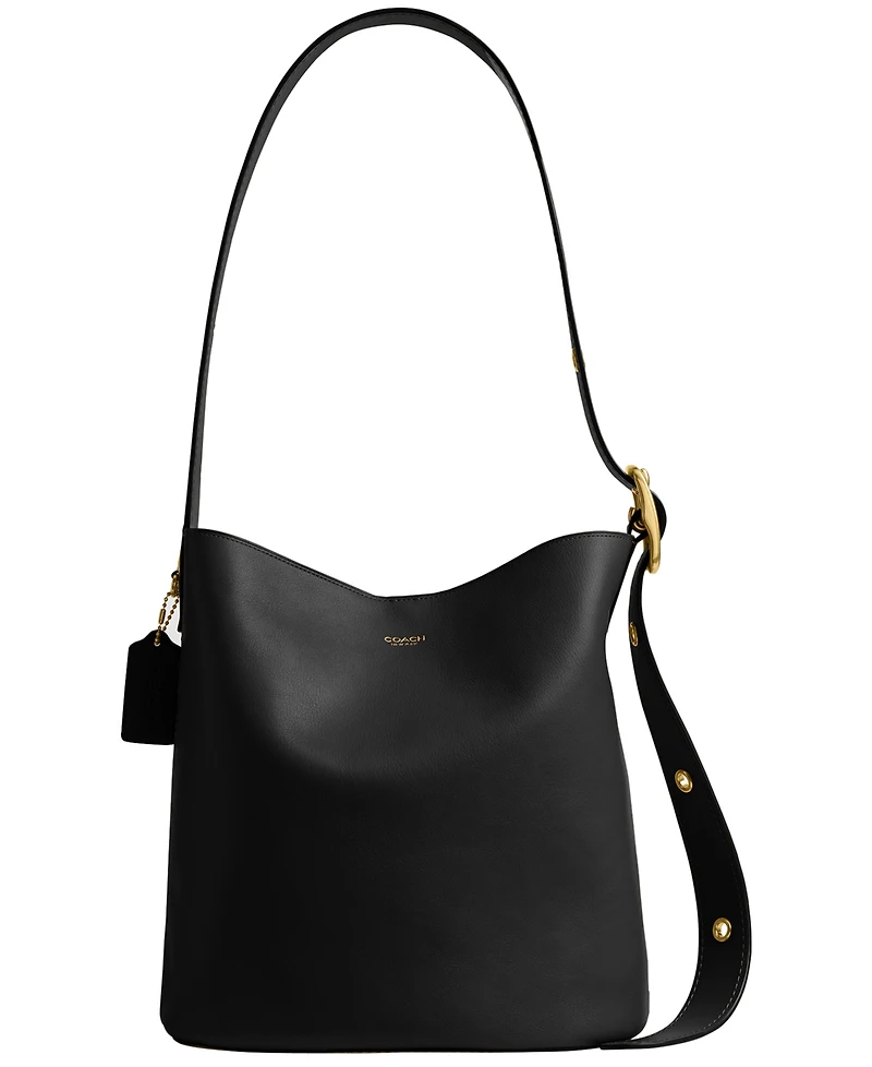Coach Bleecker Medium Leather Bucket Bag