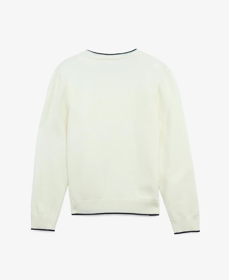 Raw X Boy's Moto Ribbing Detail Crew Neck Sweater