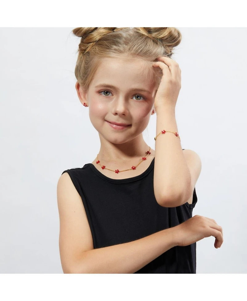 Anna Zuckerman Petit Rosie Red Necklace