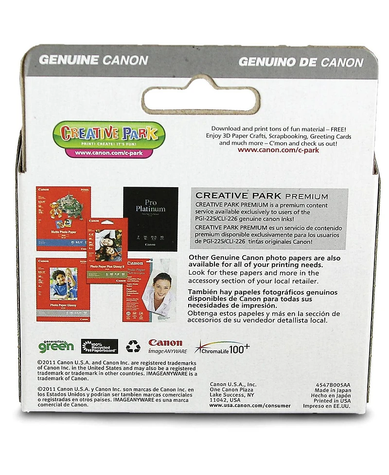 Canon Cli-226 Cyan/Magenta/Yellow Ink Cartridges for Select Pixma iP, iX, Mg, Mx Series Printers, 3 Pack