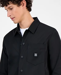 Hugo By Boss Men's Logo Oversized Shirt Jacket
