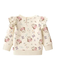 Disney Baby Girls 3-Piece Minnie Mouse Sweatshirt, T-Shirt and Pants Set