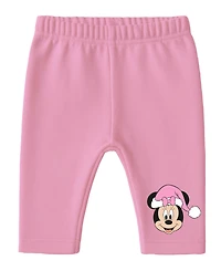Disney Baby Girls 5-Piece Minnie Mouse Coverall, Bodysuit, Cap, Bib and Pants Set
