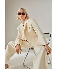 Nasty Gal Women's Twill Oversized Tailored Blazer