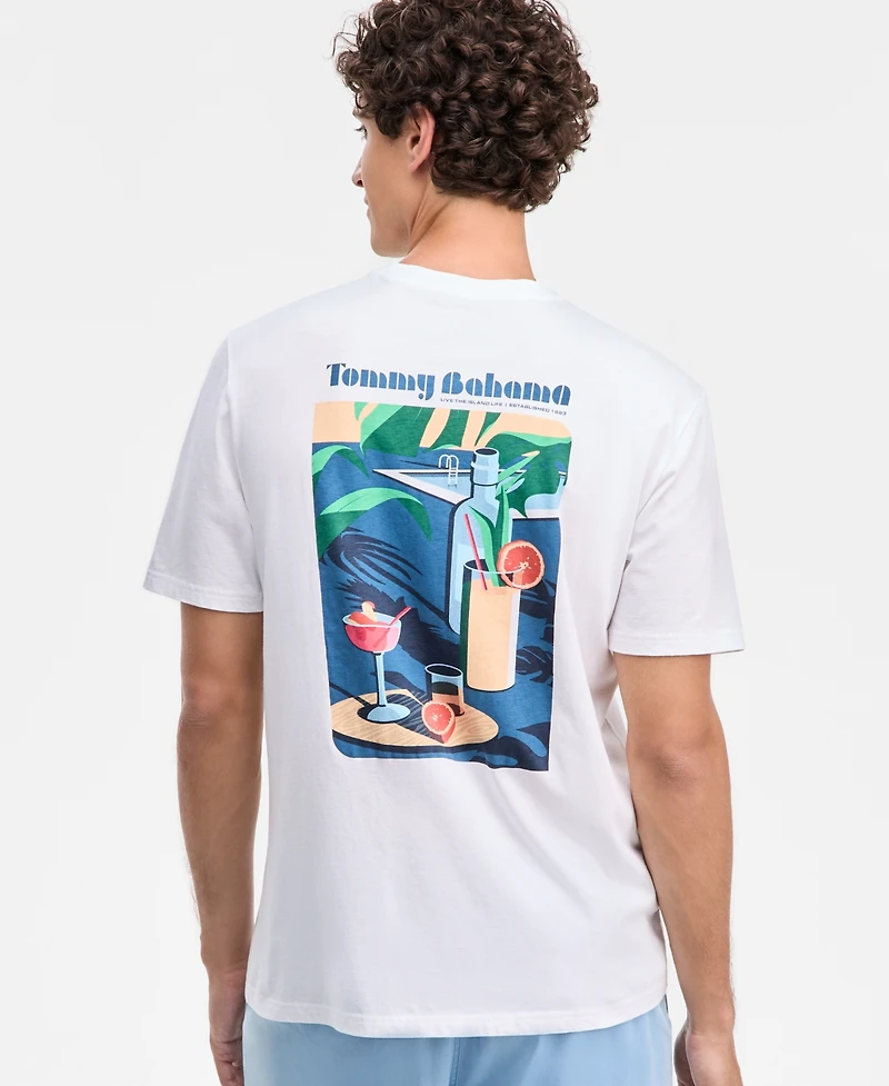 Tommy Bahama Men's Cotton Swim-Up Sips Graphic T-Shirt