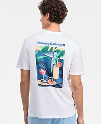 Tommy Bahama Men's Cotton Swim-Up Sips Graphic T-Shirt