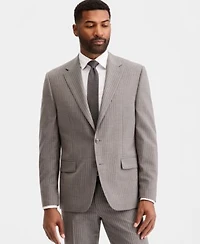 Michael Kors Mens Classic Fit Grey Pinstripe Suit Separates