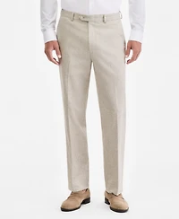 Michael Kors Men's Classic-Fit Tan Texture Suit Separate Pants