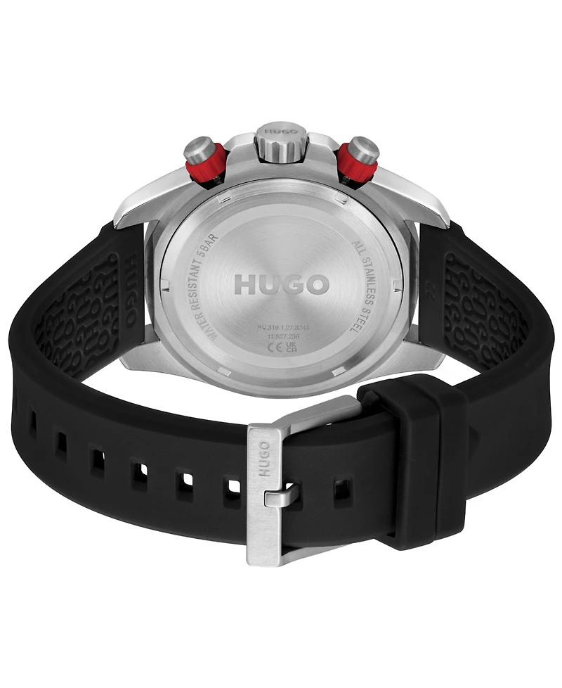Hugo Boss Men's Dive Quartz Multifunction Silicone Watch