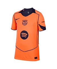 Nike Big Boys and Girls Lamine Yamal Orange Barcelona 2025/26 Third Replica Player Jersey