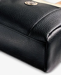 Giani Bernini Colorblock Pebbled 4-Poster Tote, Exclusively at Macy's