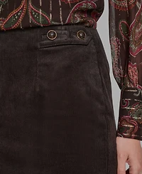 Bcbg Women's Corduroy Mini Skirt
