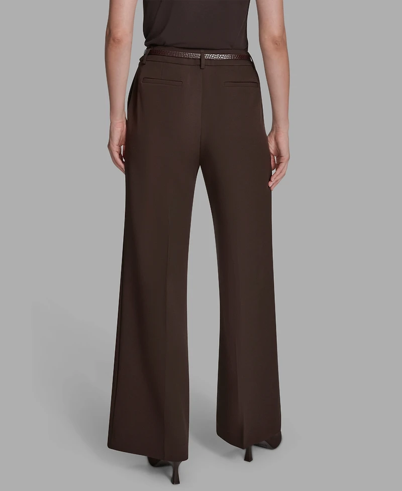 Bcbg Women's Pleated Wide Leg Pants