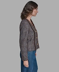 Bcbg Women's Novelty Button-Down Jacket
