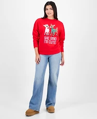 Rudolph Juniors' She Said I'm Cute Fleece Sweatshirt