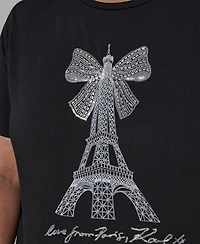 Karl Lagerfeld Paris Plus Crystal T-Shirt