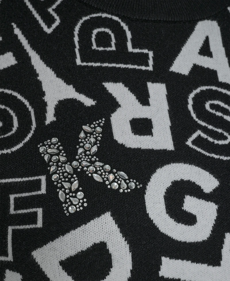 Karl Lagerfeld Paris Plus Scatter Letters Sweater