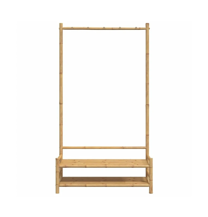 vidaXL Clothes Rack with Shelves 40.6"x15.7"x72" Bamboo