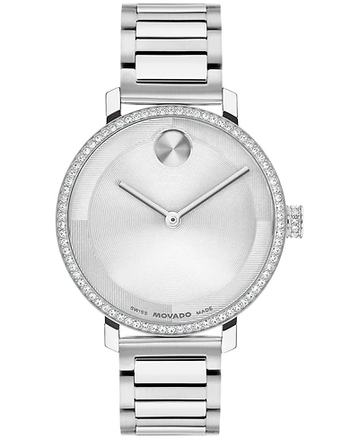 Movado Women's Bold Evolution 2.0 Swiss Quartz Stainless Steel Watch, 34mm