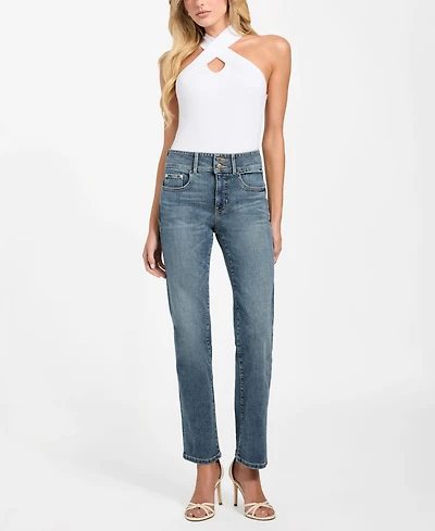 Guess Women's Shape-Up Straight Leg Jeans