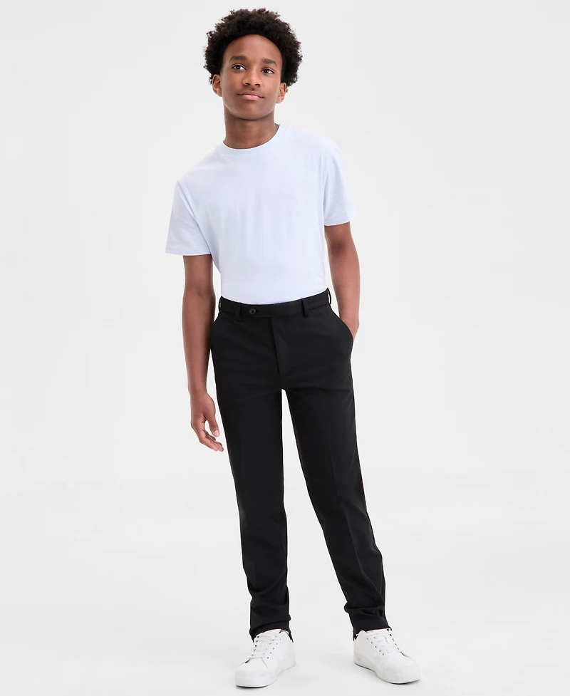 Michael Kors Boys 8-20 Flat-Front Knit Tailored Pants